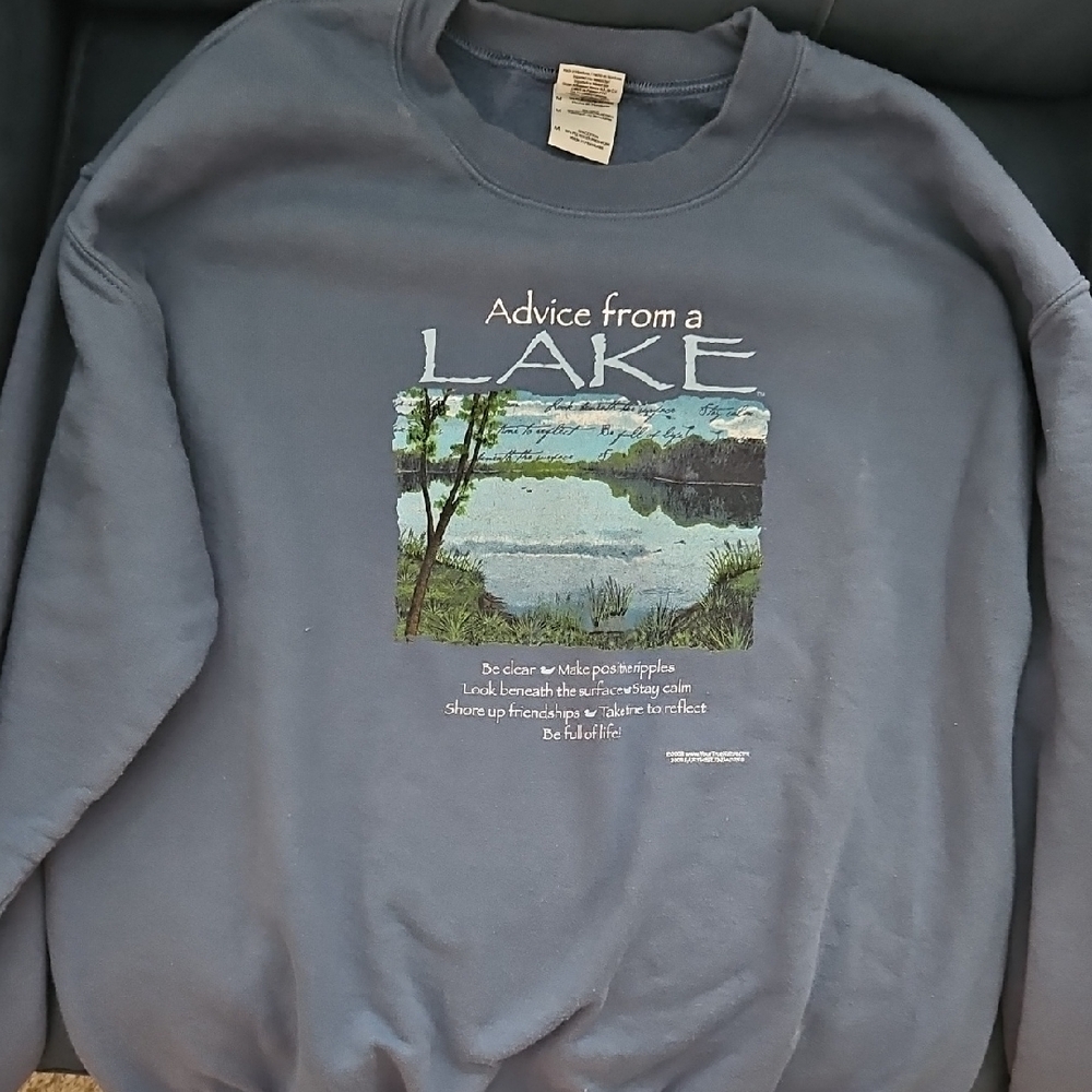 Blue Graphic Sweatshirt